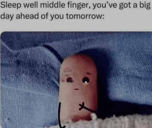 middle finger